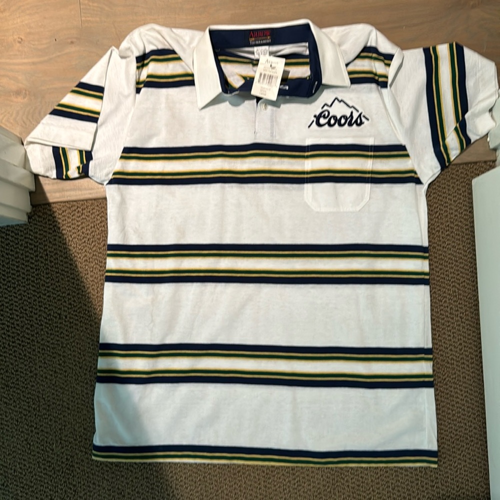 NWT Coors vintage polo Large